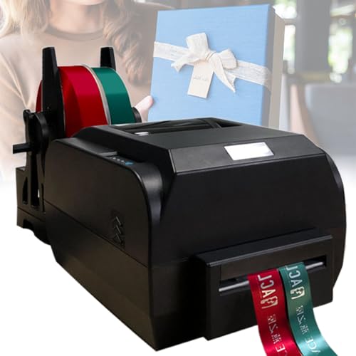 Satinband-Druckmaschine, Digitaler Banddrucker, 150 mm/s, Auflösung 200 DPI, Perfekt zum Verpacken von Geschenken, Weihnachtsfeiern,50mm von Beachtiful