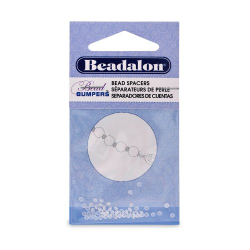 Beadalon Perlenschutz, oval, 2 mm, transparent, 50 Stück von Beadalon