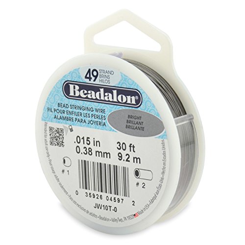 Beadalon Beadalon Perlendraht, 49 Stränge, 38,1 cm, hell, 9 m von Beadalon