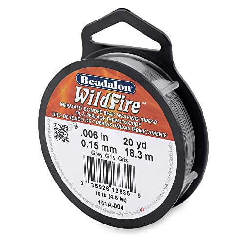 Beadalon WildFire 0,15 mm Grau 18,3 m 1 Stück von Beadalon