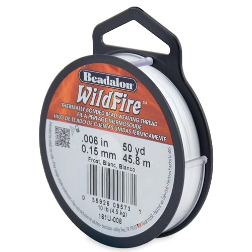 Beadalon Wildfire Bruchfestigkeit: 4,5 kg, Nylon, Polyester, Polypropylen, Frost, 0.01 inches von Beadalon