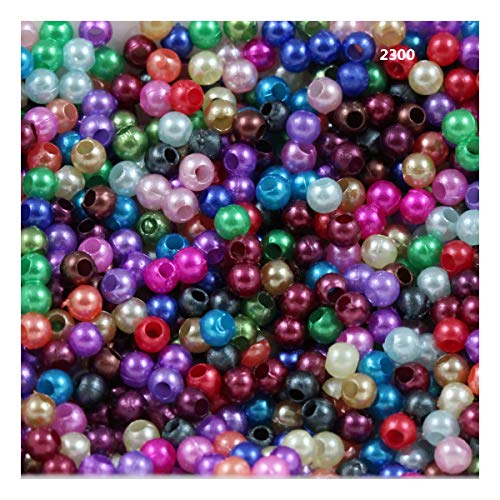 Kunstperlen, Acryl, 3 mm, 19 Farben, 500 Stück, gemischt C2300 von Beads4crafts