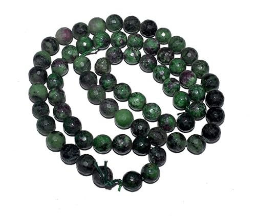 Beadwaala AT76 Facettierte runde Feuerachat-Perlen, 2 Stück, 10 mm, für DIY-Armbänder, Halsketten, Bekleidungsdekoration, Schmuckzubehör, Geschenke und andere von Beadwaala