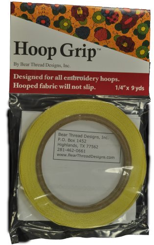 Bear Thread Designs 149 Hoop Grip Griffleiste, Textil, gelb von Bear Thread Designs