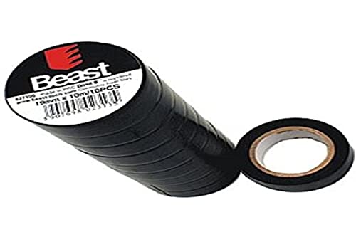 0,04Eur/m 100m Isolierband 10 Rollen zu je 10 m Klebeband VDE 19mm breit Isoband von Beast