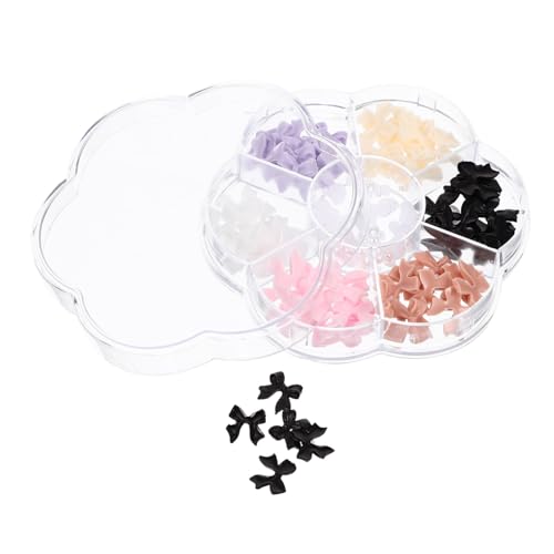 Beatifufu 1 Box Nagel Charms Schleifen Perlen Dekoration Für DIY Maniküre Bunte Flachrücken Perlen Und Aufkleber Für Nagelkunst Maniküre Zubehör Und Nail Art Design von Beatifufu