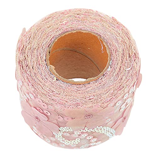 Beatifufu 1 Roll DIY Ribbon Haar Clip Bogen Machen Ribbon Gestickte Pailletten DIY Gurtband von Beatifufu