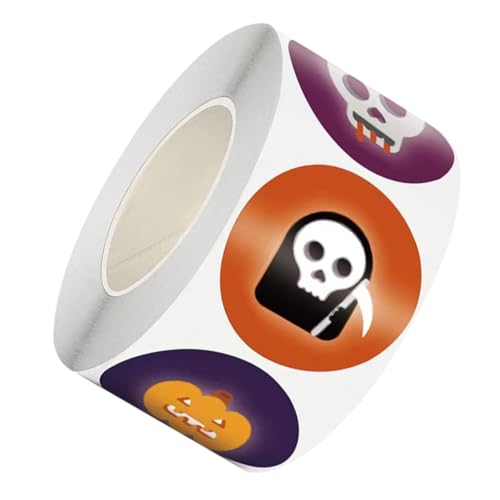 Beatifufu 1 Rolle Halloween-siegelaufkleber, Einladungskarten-siegelaufkleber, Dekorative Etikettenaufkleber Für Geschenkverpackungen von Beatifufu