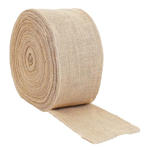 Beatifufu 1 Rolle Jute Webband Für Bastelarbeiten Und Party Dekoration Breit Natürliche Farbe Ideal Für Tischläufer Und Kreative Projekte Umweltfreundliches Material von Beatifufu