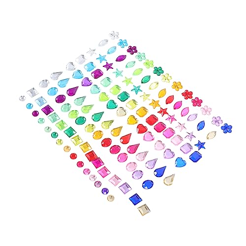 Beatifufu 1 Satz Alien Acryl Bohrer Einzigartiger Flatback-strassstein Scrapbooking-strass Nagel Strass Edelsteine Handyhülle-dekor Herz Strass Bling Juwelen Aufkleber Diy-verzierung von Beatifufu