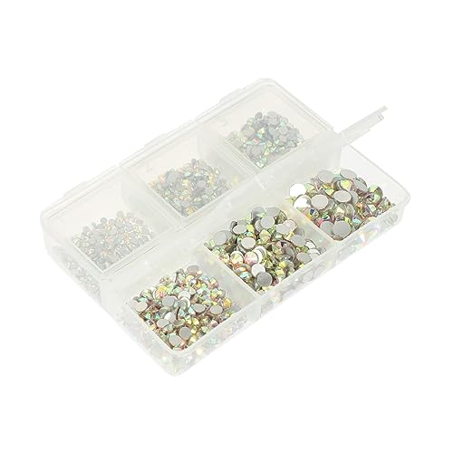 Beatifufu 1 Satz Flache Strass-accessoires Nagel Charms Nagelzubehör Nagellack Aufkleber Schwarze Ab-strasssteine Nageldekor Flatback-strasssteine ​​für Nägel Werkzeugaufkleber Glas von Beatifufu