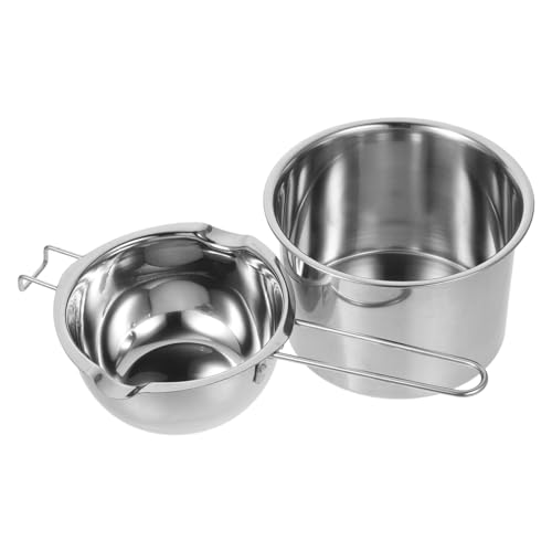 Beatifufu 1 Set Doppelkochplatte Schmelztopf Aus Edelstahl Schokoladenschmelztopf Und Wachsschmelzer 600ml Mit 16cm Außentopf Ideal Für Schokolade Fondue Und Mehr von Beatifufu