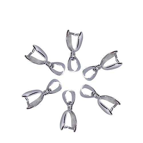 Beatifufu 100 Stück Metall Klemmclip 20mm Silber Für Schmuck DIY Perlenanhänger Und Verbinder Ideales Zubehör Für Halsketten Und Armbänder Robust Und Langlebig von Beatifufu