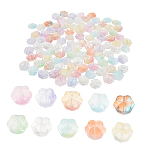 Beatifufu 100pcs Handwerk Machen Perlen Glaspfoten Muster Perlen Schmuck Dekorative Perlen von Beatifufu