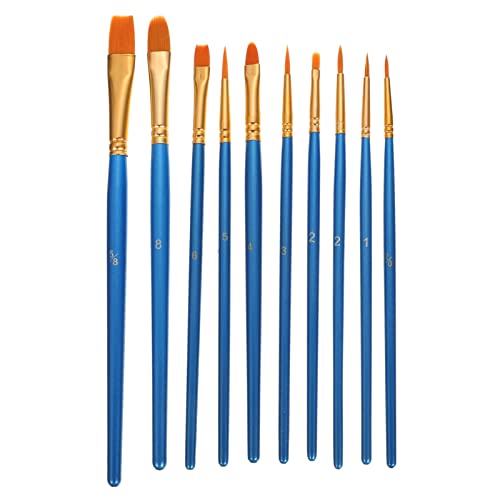 Beatifufu 10pcs Ölmalerei Pinsel Malerei Werkzeuge Kinder Pinselmalereien (blau) von Beatifufu