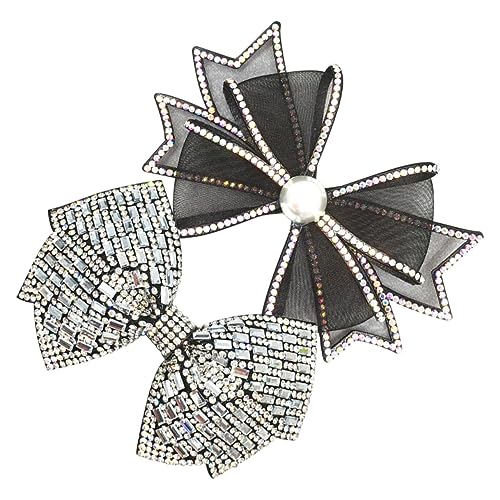 Beatifufu 2 Stück Strass Bowknots Kopfschmuck Zubehör Für Kreative DIY Projekte Elegante Kopfbedeckungen Für Besondere Anlässe Ideal Für Taschen Oder Haaraccessoires von Beatifufu