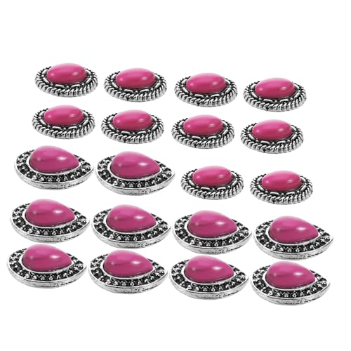 Beatifufu 20 Stück Retro Simulation Türkis Nagel Charms Vintage Legierung Harz Nagel Dekorationen DIY Nail Art Charms Für Frauen Einzigartige Maniküre Charm Dekoration von Beatifufu