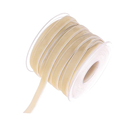 Beatifufu 20 Yards Nicht Elastisches Band Beige Für Kleidungszubehör Geschenkverpackung DIY Dekorationen Und Bastelprojekte Ideal Für Zuhause Und Geschäftsnutzung von Beatifufu