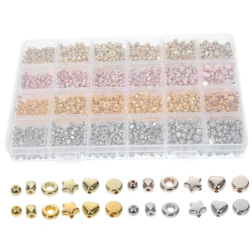 Beatifufu 2160 Stück DIY Schmuckperlen Set Kunststoffperlen Für Die Herstellung Von Halsketten Armbändern Und Ohrringen Inklusive Buchstabenperlen Und Selbstklebenden Perlen Für Kreative von Beatifufu