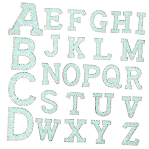 Beatifufu 26 Stück Glitzer Buchstaben Patches Zum Aufbügeln Bunte DIY Alphabet Sticker Für Kreative Bastelprojekte Und Personalisierte Designs Selbstklebend Und Vielseitig Einsetzbar von Beatifufu