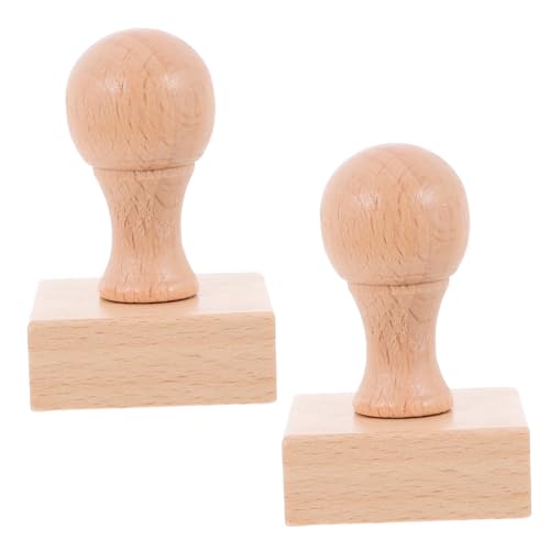 Beatifufu 2st Stempel Für Kinder Dekorativer Holzstempel Handgefertigte Holzstempel Kreative Bastelstempel Handgefertigter Holzstempel Stempel Zum Basteln Kreative Holzstempel Hölzern Beige von Beatifufu