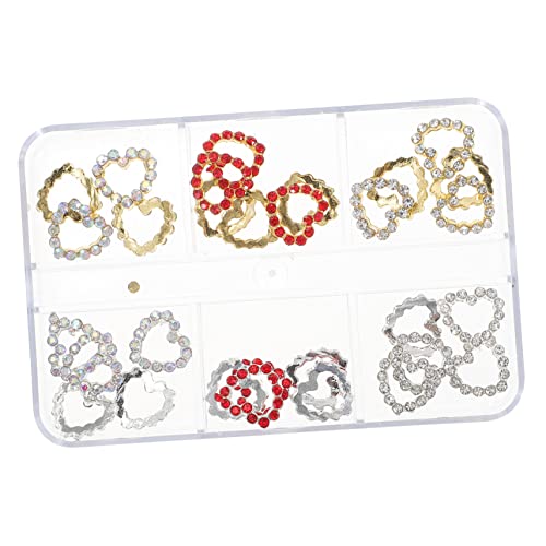 Beatifufu 30 Stück Herz Nagel Charm Set Nail Rhinestones für Kreative Nagelkunst und Dekoration Glänzende für DIY Nailart Designs Leicht und Bequem zu Tragen Beatifufu 30 Stück Herz Nagel Charm Set Nail Rhinestones für Kreative Nagelkunst und Dekoration Glänzende für DIY Nailart Designs Leicht und Bequem zu Tragen von Beatifufu