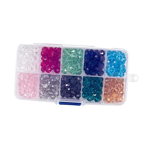 Beatifufu 300pcs Bunte Glasperlen DIY Materialien Schmuck Herstellung Perlen Zubehör Für Armbänder (8mm) von Beatifufu