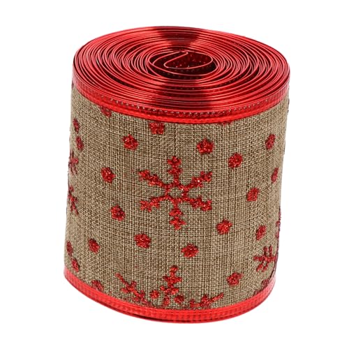 Beatifufu 5 Yards Weihnachtsbandgürtel Für DIY Projekte Handgemachtes Dekoband Festlichem Design Geschenkverpackung Oder Zur Weihnachtsdekoration Geeignet von Beatifufu