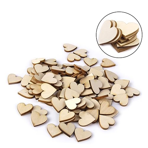 Beatifufu 50 Stück 40 Mm Leere Herz Holzscheiben Aus Für Bastelarbeiten Verzierungen Und Dekorationen Natürlicher Holzfarbe Ideal Für DIY Projekte Und Kreative Handwerksideen von Beatifufu