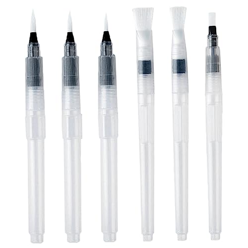 Beatifufu 6 Teiliges Set Wasserfarbpinsel Stifte Wassermalerei Pinsel Für Anfänger Tragbare Aquarellmalstifte Mit Weichem Pinselkopf Ideal Für Kreative Kunstprojekte von Beatifufu