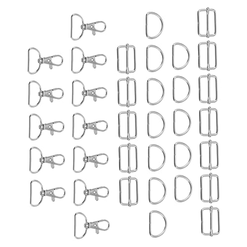 Beatifufu 60 Stück Drehbare Karabinerhaken Schlüsselanhänger Lanyard Clips D Ringe Tri Glide Schiebeschnallen Mehrzweck Zubehör Für Handwerk Rucksäcke Und Bänder von Beatifufu