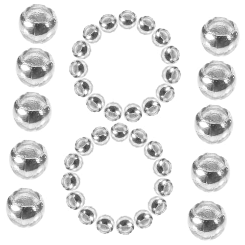 Beatifufu 600 Stück Spacer Perlen Kupfer Spacer Perlen Schmuck Lose Perlen Kupfer Bastelperlen von Beatifufu