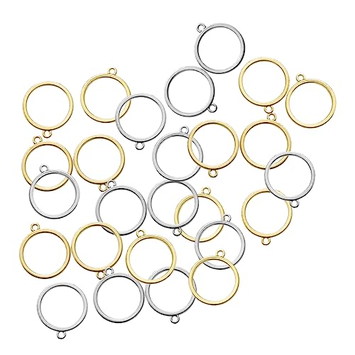 Beatifufu 60pcs Schmuck Metall Basis Anhängerschale Schmuck DIY Lünette Fress von Beatifufu