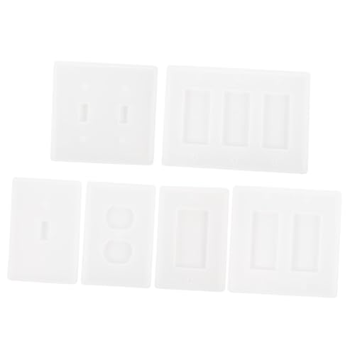 Beatifufu 6Stücke Gießform für Schalter und Stecker DIY Epoxidharz Handwerk Decor Abdeckung Langlebig und Sicher für Designs Beatifufu 6Stücke Gießform für Schalter und Stecker DIY Epoxidharz Handwerk Decor Abdeckung Langlebig und Sicher für Designs von Beatifufu