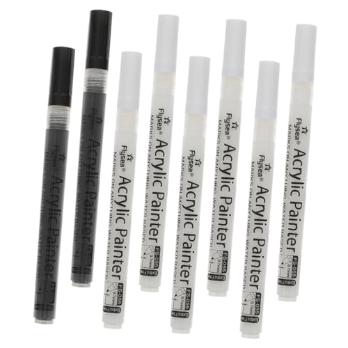 Beatifufu 8pcs Graffiti -marker Kinder Malen Stifte Praktische Farbmarkierungen Praktische Schnelle Trocknungsmarkierungen von Beatifufu