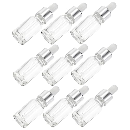 Beatifufu Ätherische Ölflaschen Aus Glas Mit Tropfenzähler Und Silbernem Ring Nachfüllbare Aufbewahrungsflaschen Für Aromatherapie Parfümöle Make Up Halter von Beatifufu