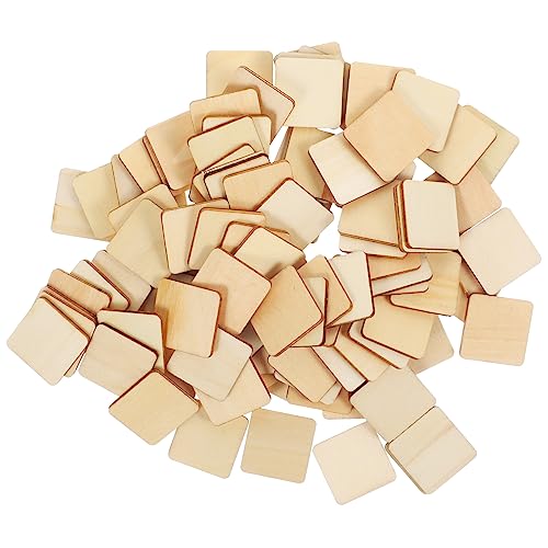 Beatifufu DIY Holzplatten Quadrat Holzscheiben Unlackierte Bastelplatten 30mm Für Malen Gravieren Handwerk Und Dekoration von Beatifufu