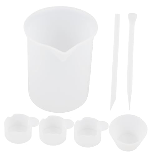 Beatifufu Epoxidharz Messbecher Set 1 Satz Messbecher Und Mischstäbe Für Präzises Mischen Von Epoxidharz Ideal Für DIY Projekte Und Kunsthandwerk Langlebig Und Leicht Zu Reinigen von Beatifufu