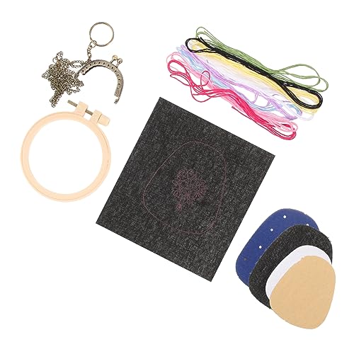 Beatifufu Handtasche Anfänger Münzbeutel von Erwachsene Brieftaschenmaterial Sticktaschenmaterial Nähen Handarbeiten für Stickerei Stickset Aufbewahrungstaschen für Beutelherstellungsset von Beatifufu