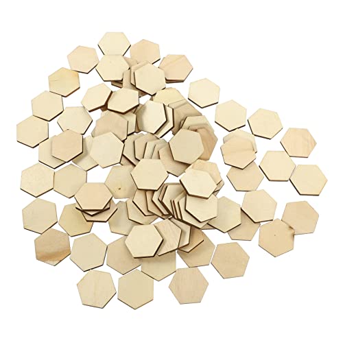 Beatifufu Holzscheibe Crafts Unfinished Slices Quadratische Holzscheiben Ornaments Ausschnitt Decoration Discs Holiday Easter Unvollendete Blank Holzblätter von Beatifufu