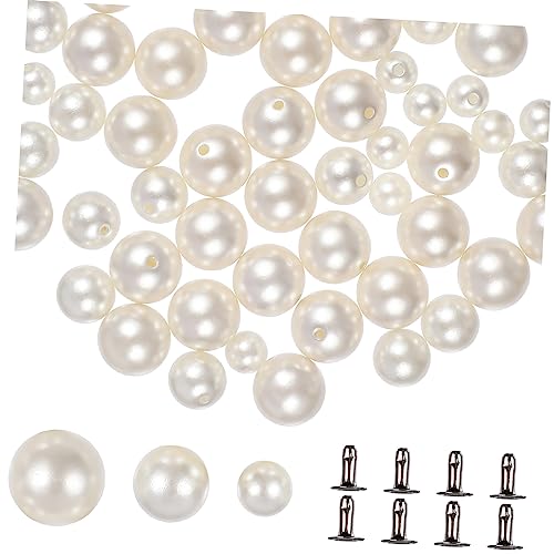 Beatifufu Perlen Rivets Runde Kunstperlen Für DIY Accessoires Ideal Für Kleidung Hüte Schuhe Und Taschen Dekorative Perlen Für Bastelprojekte von Beatifufu