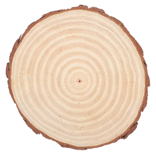 Beatifufu Runde Holzscheibe Aus Unbehandeltem Holz Für Tischdekoration Und Bastelprojekte Große Holzplatte Für Kreative DIY Ideen Bastelarbeiten Und Tafelaufsätze Durchmesser von Beatifufu