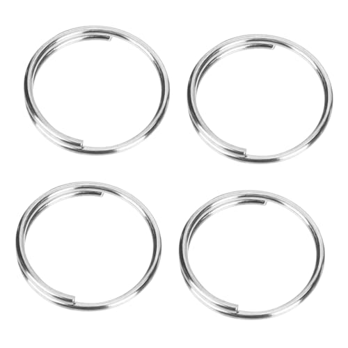 Beatifufu Schlüsselring Ringe Runde Spaltringe Aus Edelstahl 13mm Für Bastelarbeiten Und Schlüsselanhänger Metallene Schlüsselringe Ersatzteile Ideal Für DIY Projekte von Beatifufu