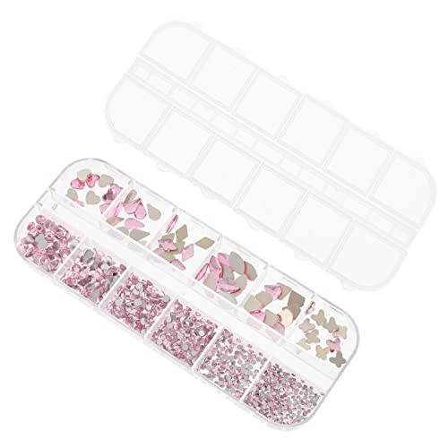 Beaupretty 1 Box Maniküre Ausgefallene Form Diamanten Glitzer Nagelschmuck Charms Hotfix Flache Strasssteine ​​Für Nägel Edelsteine ​​Zum Basteln Nagelkunst Edelsteine Mini von Beaupretty