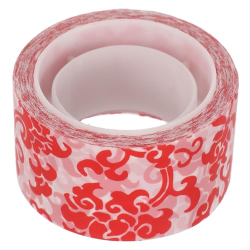 Beaupretty 1 Rolle Dekoratives Klebeband Dekoratives Washi-tape Klebeband Für Scrapbooking Dekorative Abdeckbänder Selbstklebende Diy-klebebänder Bastelband Für Scrapbooking Rot Matte Folie von Beaupretty