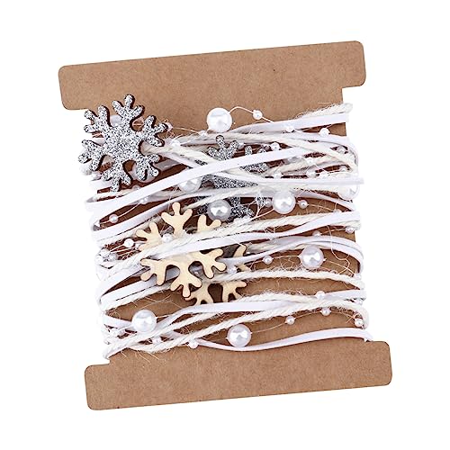 Beaupretty 1 Rolle Schleife seidenband ribbon christmas decor valentine birthday present Perlmuttpapier Sackleinenband Juteseil Verpackungszubehör Geschenkstreifen 20% Polyester Silver von Beaupretty