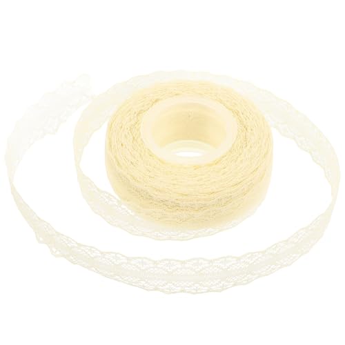 Beaupretty 1 Rolle Spitzenband Baumwoll Spitzenbesatz Geschenkband Geschenkbänder Band Für Blumenstrauß Hochzeitskleid DIY Band Geschenkverpackung Spitzenstoff Dekorativer Besatz von Beaupretty