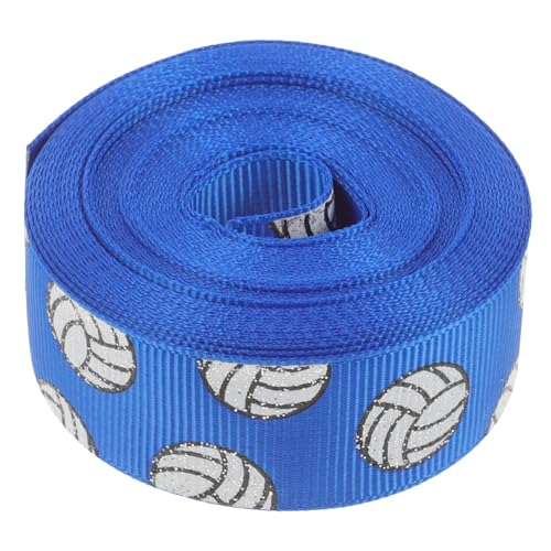 Beaupretty 1 Rolle Volleyballband Dekor Exquisites Band DIY Band Geschenkband Multifunktionsband Verpackungsband Schleife Knotenherstellung Blaues Polyester von Beaupretty