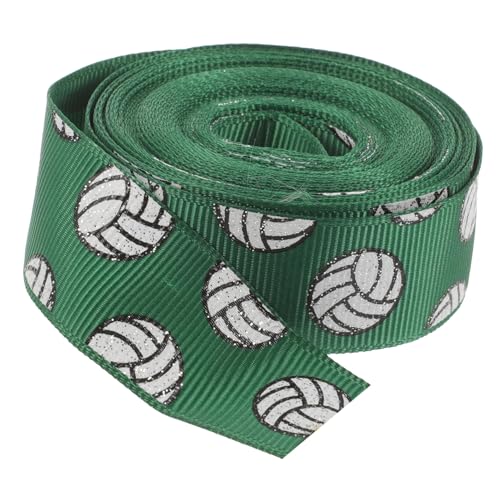 Beaupretty 1 Rolle Volleyballband seidenband ribbon geschenksband schleifenband schultüte seidenbänder ripsband Haarklammerband Blumenverpackungsband handgefertigtes Band Polyester Dark Green von Beaupretty