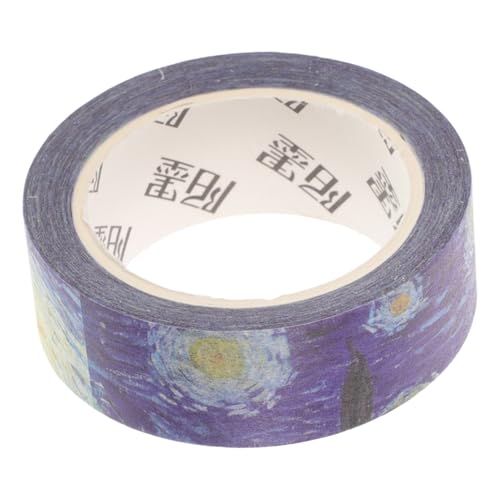 Beaupretty 1 Rolle Washi-tape Klebebänder Tagebuch Washi Tapes Diy Washi Tapes Partyzubehör Diy Washi Tape Basteln Diy-bänder Dekorative Bänder Für Sammelalben Scrapbook-klebeband Papier von Beaupretty